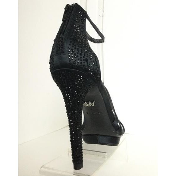 NEW ABS by Allen Schwartz Allstar Black Island Platform Zip Pumps - MSRP $145.00 - Picture 4 of 8